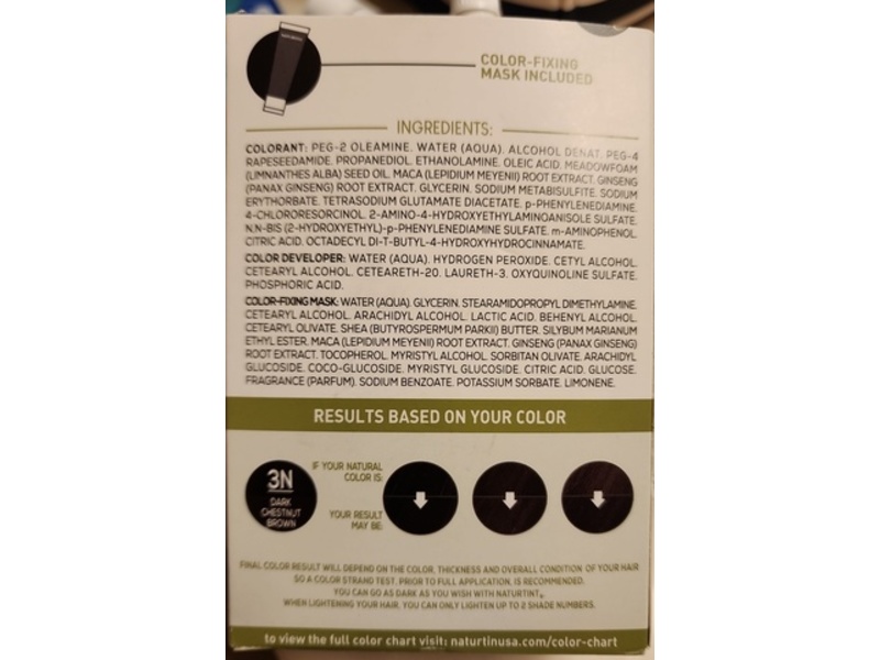 Naturtint Permanent Hair Color Gel, 3N Dark Chestnut Brown, 5.75 fl oz/170 mL