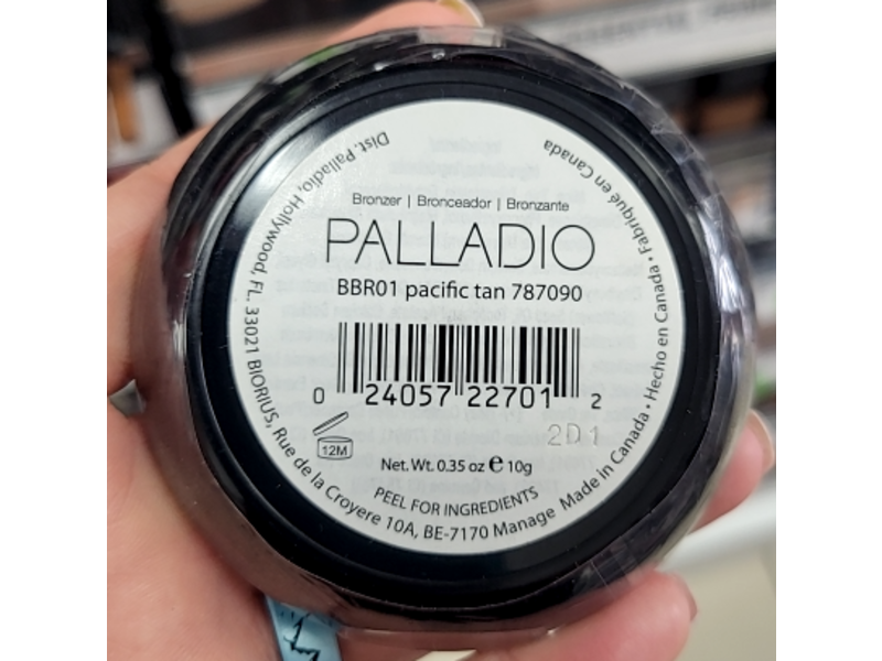 Palladio Baked Bronzer, Pacific Tan, 0.35 oz/10 g