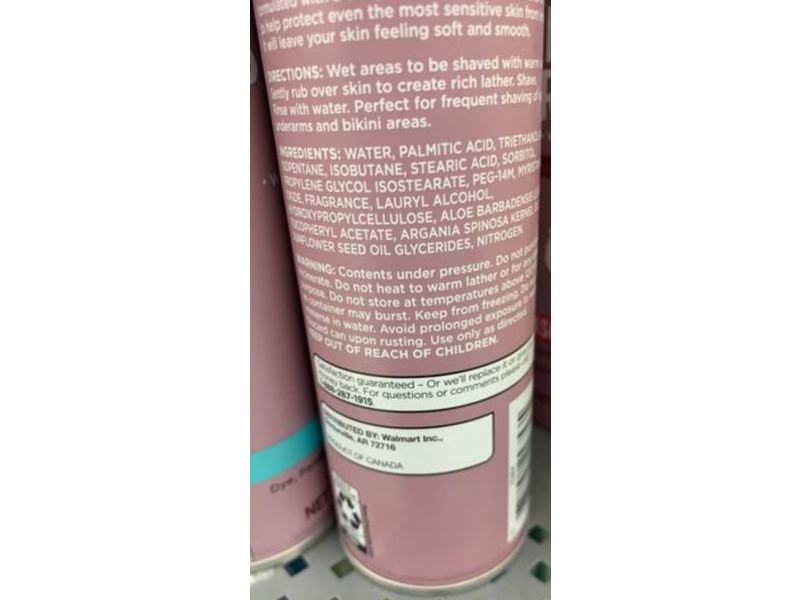 Equate Shave Gel, Argan Oil + Coconut, 7 oz/198 g