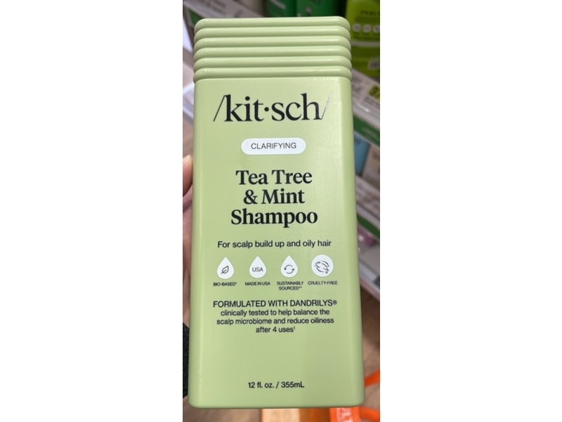 Kitsch Clarifying Shampoo, Tea Tree & Mint, 12 fl oz/355 mL