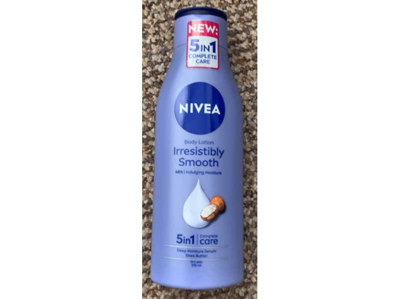 Nivea 5 In 1 Complete Care Irresistibly Smooth Body Lotion, Shea Butter, 250 mL