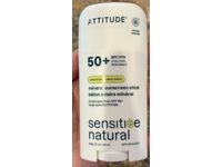 Attitude Sensitive Natural Mineral Sunscreen Stick, SPF 50+, 2.1 oz/60 g - thumbnail 2