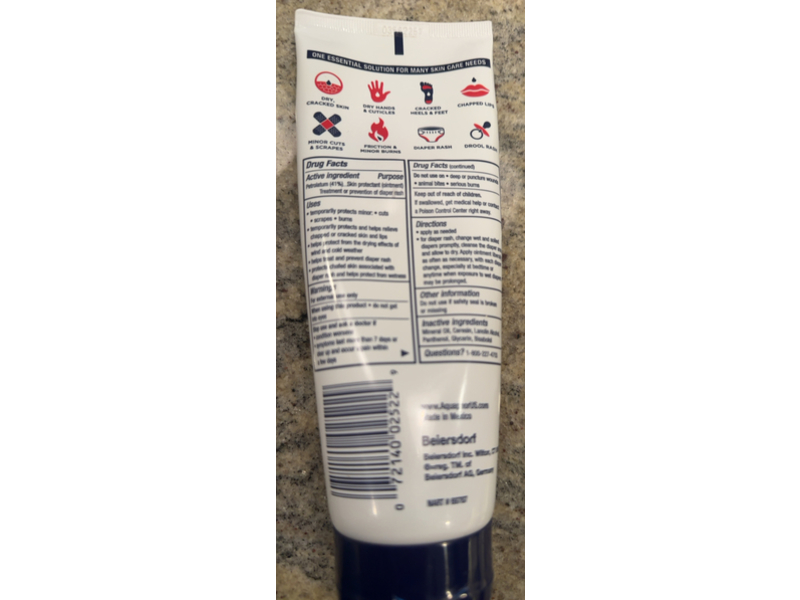 Aquaphor Advanced Therapy Healing Ointment,7 oz/198 g