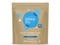 Grove Co. Laundry Detergent Packs, Free & Clear, 45 Loads, 30.5 oz/865 g - thumbnail 1