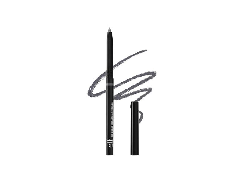 e.l.f. No Budge Retractable Eyeliner, Charcoal, 0.006 oz/0.18 g