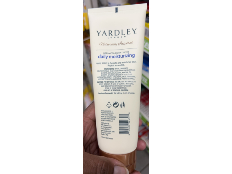 Yardley London Daily Moisturizing Lotion, English Lavender, 8 fl oz/236 mL