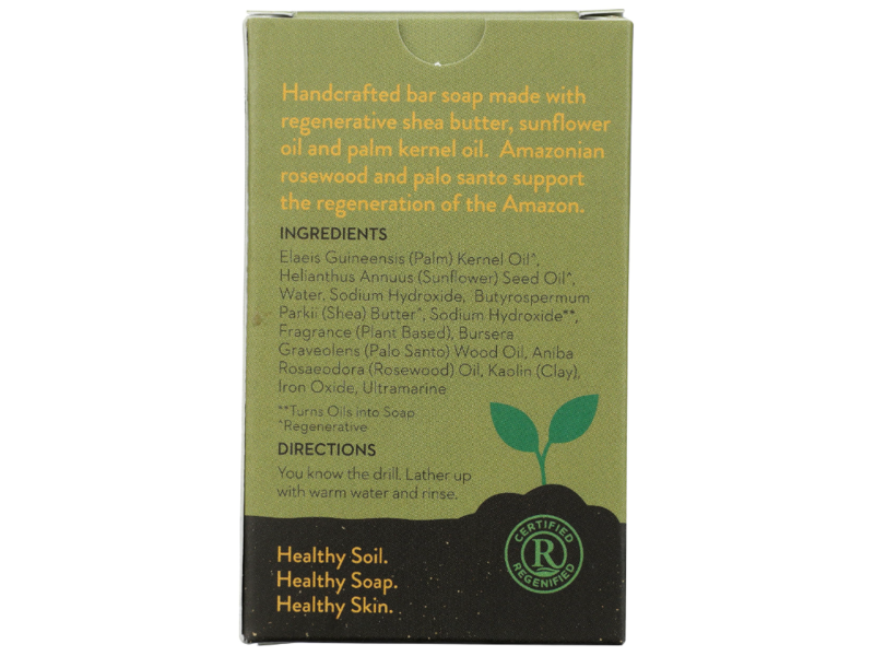 Pacha Soap Co Grounding Peruvian Palo Santo Bar Soap, 4 oz/113 g