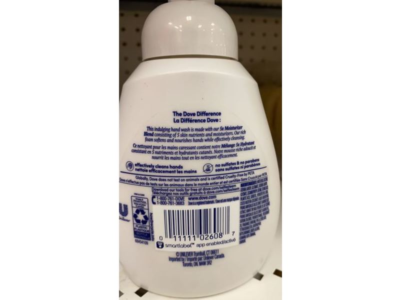 Dove Nourishing Foaming Hand Wash, Coconut & Almond Milk, 10.1 fl oz/300 mL