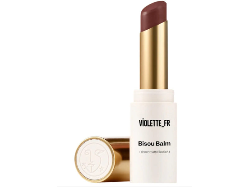 Violette_Fr Bisou Balm Sheer Matte Lipstick, Mon Cheri, 0.08 oz/2.5 g