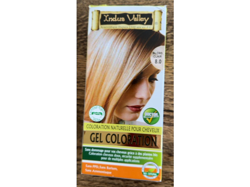 Indus Valley Gel Coloration, Blonde 8.0