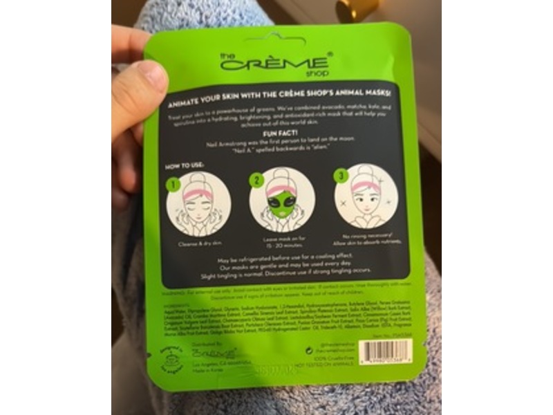 The Creme Shop Power Up Skin! Alien Animated Face Mask, 0.88 fl oz/25 mL, 3 Pack