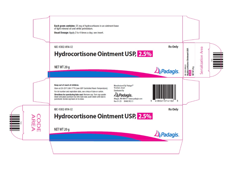 Hydrocortisone Ointment 2.5%, 20 g, Perrigo (RX)