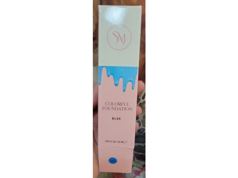 Sunset Makeup Colorful Foundation, Blue, 1.05 fl oz/30 mL