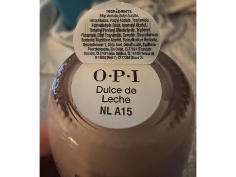OPI Nail Lacquer, Dulce-De-Leche NL A15, 0.5 fl oz/15 mL