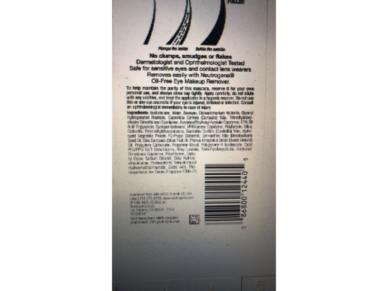 Neutrogena Healthy Volume Waterproof Mascara, Black/Brown 08, 0.21 oz/6 g