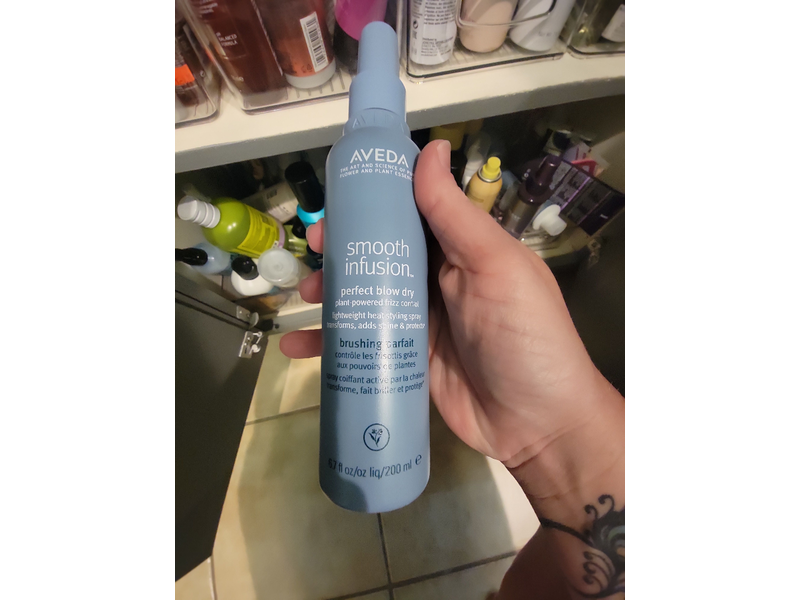 Aveda Smooth Infusion Perfect Blow Dry, Brushing Parfait, 6.7 fl oz/200 mL