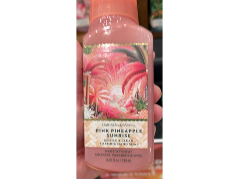 Bath & Body Works Gentle & Clean Foaming Hand Soap, Pink Pineapple Sunrise, 8.75 oz/259 mL