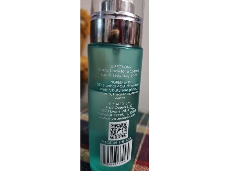 True Ocean Body Spray, Costal, 3.4 fl oz/100 mL