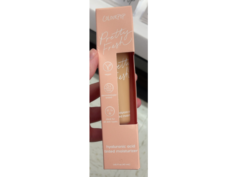 Colourpop Pretty Fresh Tinted Moisturizer, Hyaluronic Acid, Light 8 N, 1.45 fl oz/43 mL