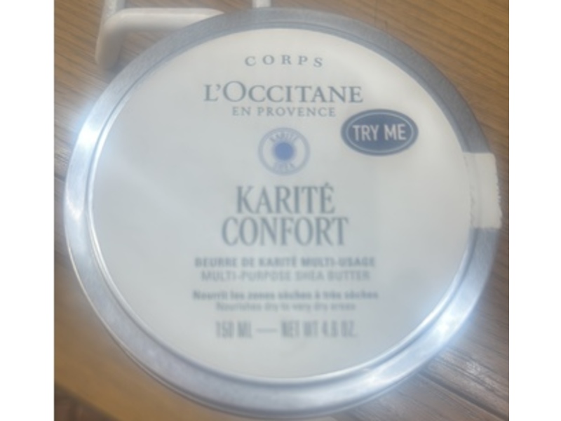 L'Occitane en Provence Karite Confort Multi-Purpose Shea Butter, 4.6 fl oz/160 mL