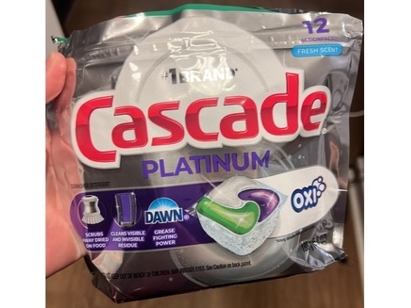 Cascade Platinum ActionPacs, Fresh Scent, 12 Pacs