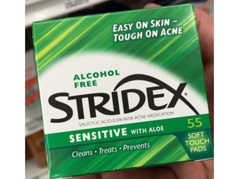 Stridex Sensitive Soft Touch Pads, Aloe, 55 count