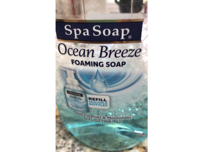 Spa Soap Ocean Breeze Foaming Soap, 32 fl oz/946 mL