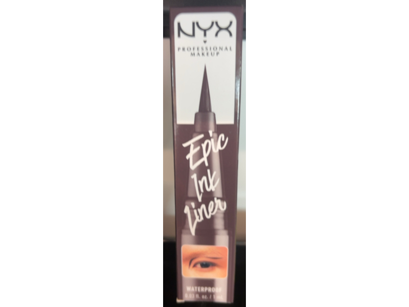 Nyx Professional Makeup Waterproof Epic Ink Liner, 03 Dark Chocolate, 0.03 fl oz/1mL