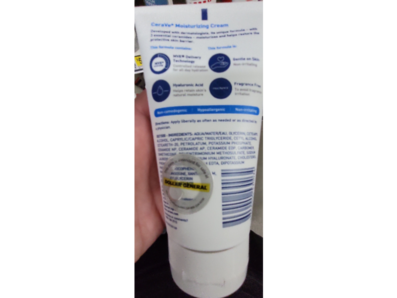 CeraVe Moisturizing Cream, Normal to Dry Skin,5 fl oz/150 mL