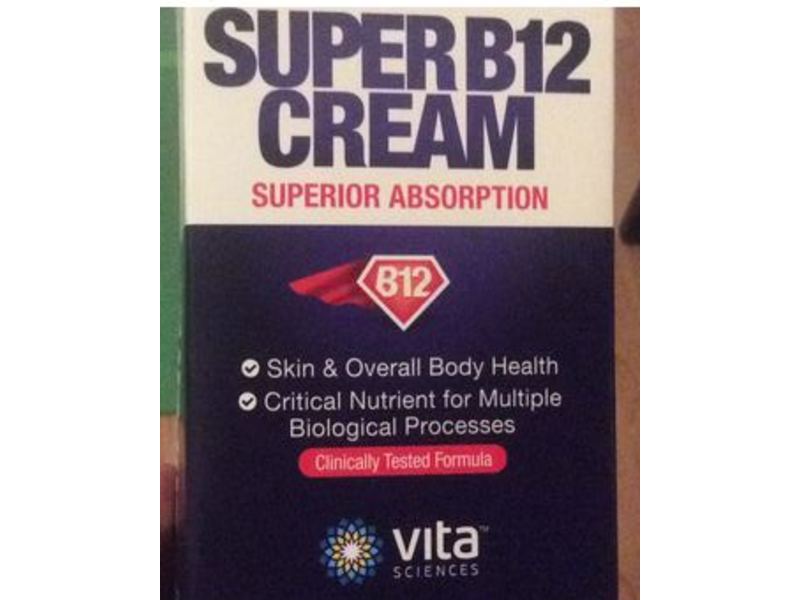 Vita Sciences Super B12 Cream, 1.7 fl oz/50 mL