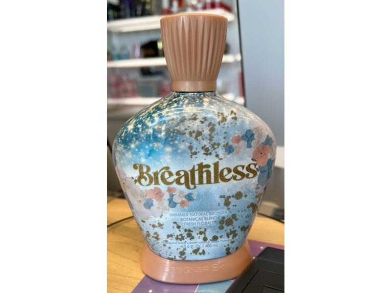 Designer Skin Breathless Shimmer Natural Bronzer Tanning Lotion, 13.5 fl oz/400 mL