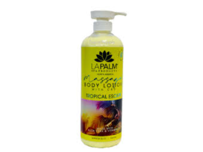 La Palm Massage Body Lotion, Tropical Escape, 36 oz/1064 mL