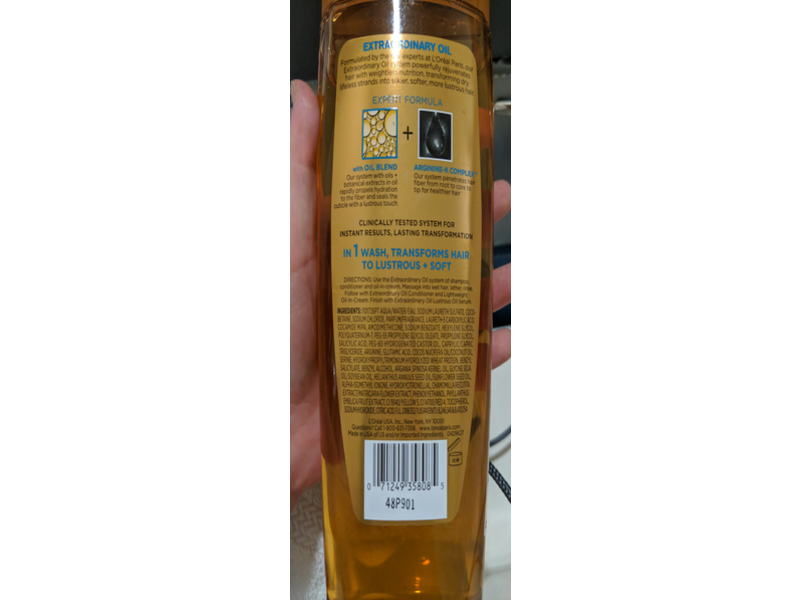 L'Oréal Paris Hair Expert Extraordinary Oil Nourishing Shampoo, 20 fl. oz/594 mL
