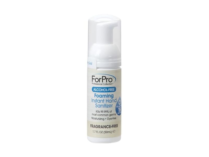 ForPro Foaming Instant Hand Sanitizer, Fragrance Free, 1.7 fl oz/50 mL