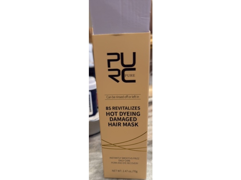 Purc 8S Revitalizes Hot Dyeing Damaged Hair Mask, 2.47 oz/70 g