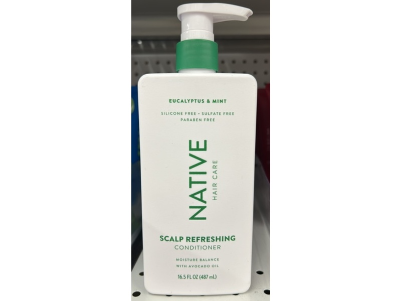 Native Hair Care Scalp Refreshing Conditioner, Eucalyptus & Mint, 16.5 fl oz/487 mL