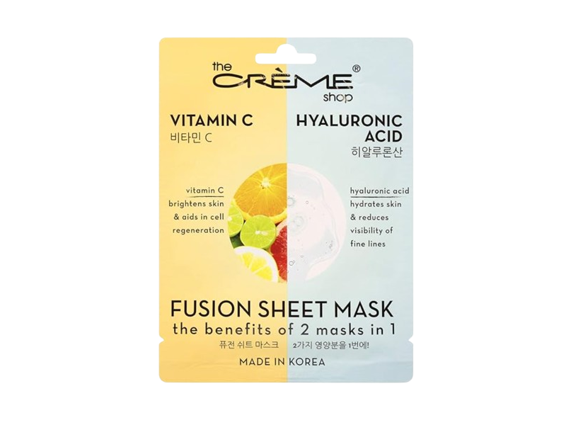 The Creme Shop Fusion Sheet Mask, Vitamin C & Hyaluronic Acid, 5 Masks