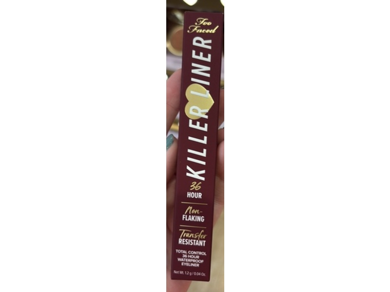 Too Faced Killer Liner Eyeliner Pencil, 0.04 Ounce, Taupe, 0.04 oz/1.2 g