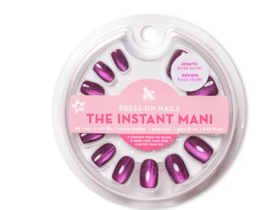 Olive & June Press-On Nails The Instant Mani, Plaza Velvet, 42 Count