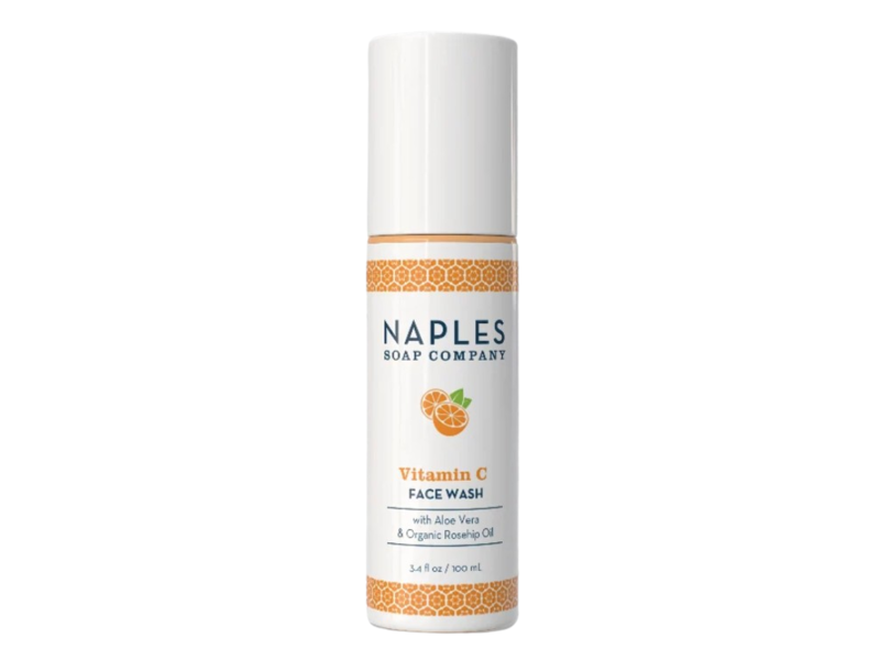 Naples Soap Company Face Wash, Vitamin C Aloe Vera & Organic Rosehip Oil, 3.4 fl oz/100 mL