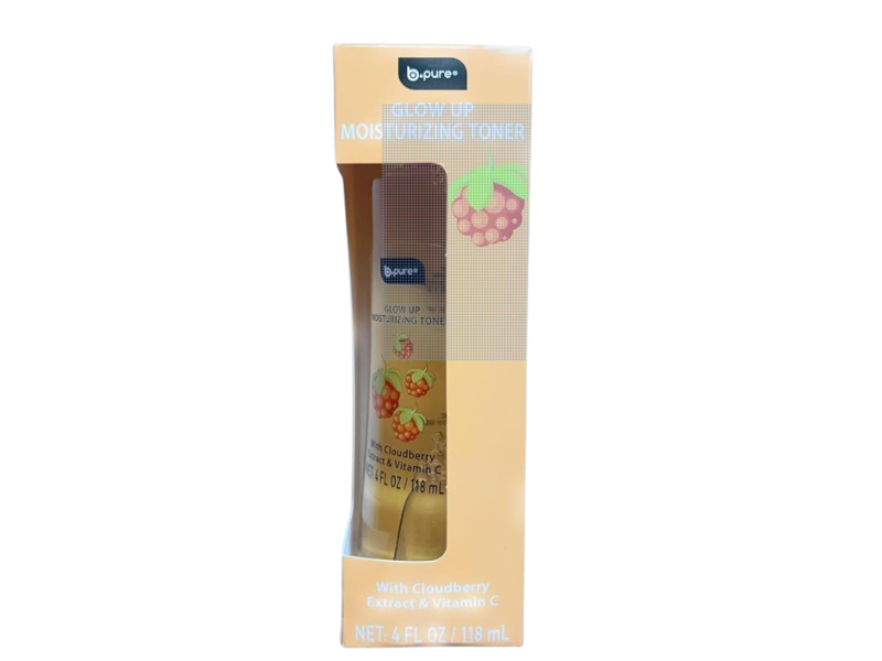 B.pure Glow Up Moisturizing Toner, Cloudberry Extract & Vitamin C, 4 fl oz/118 mL