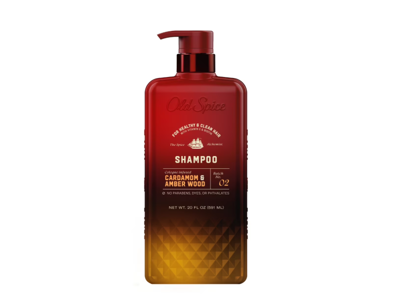 Old Spice Shampoo, Cardamom & Amber Wood, 20 fl oz/591 mL
