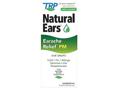TRP The Relief Products Natural Ears Earache Relief Drops, 0.33 fl oz/100 mL