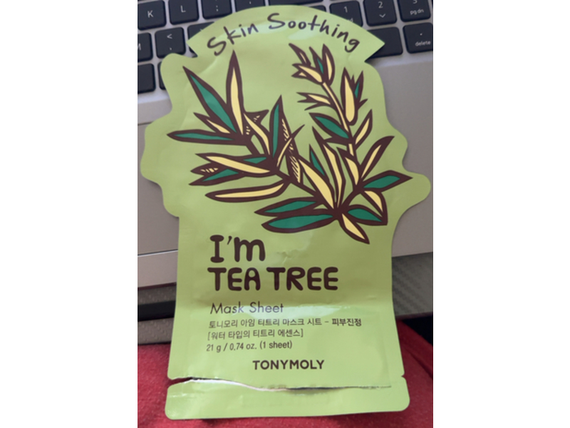 Tonymoly Skin Soothing Mask Sheet, I'm Tea Tree, 0.74 oz/21 g