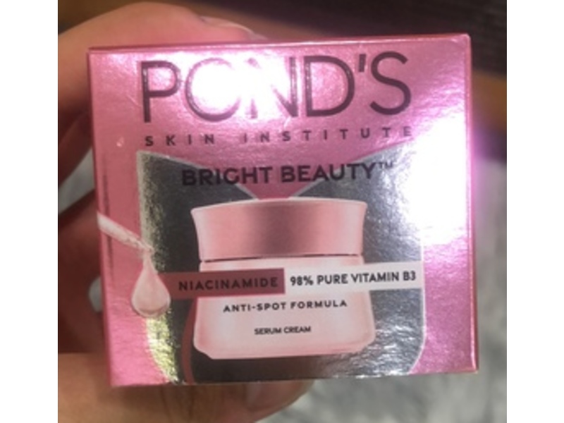 Pond's Skin Institute Bright Beauty Serum Cream, Niacinamide + Vitamin B3, 50 g