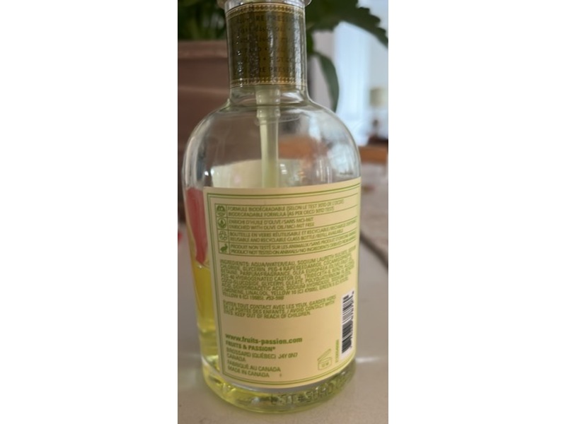 Fruits & Passion Cucina Hand Soap, Lime Zest & Cypress, 6.7 fl oz/200 mL