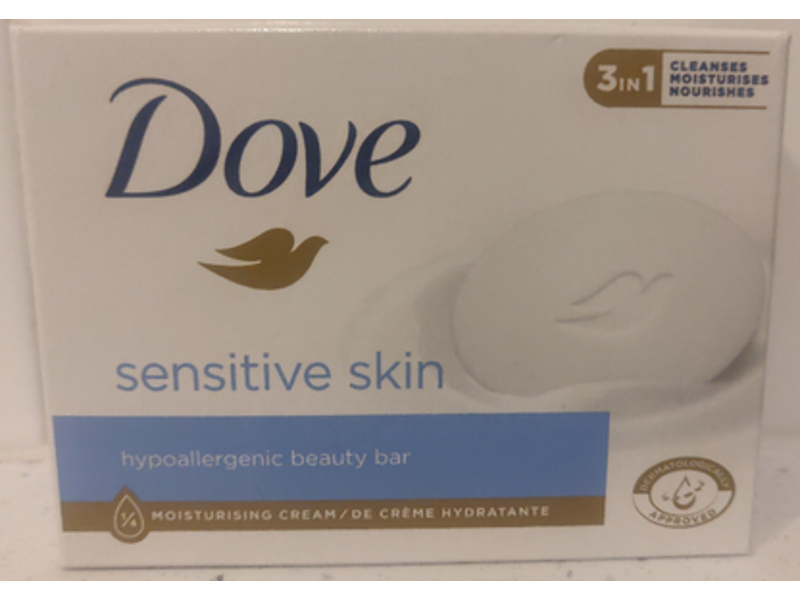Dove Sensitive Skin 3 In 1 Beauty Bar, 90 g