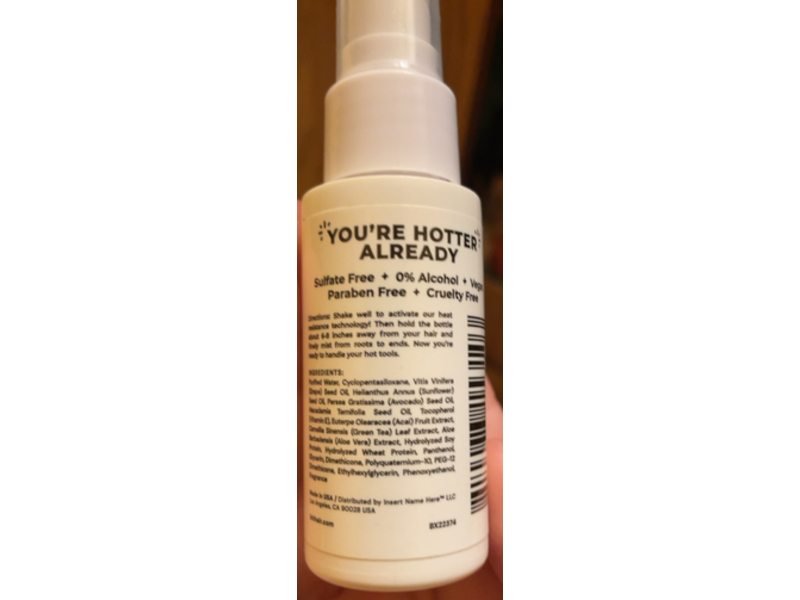 Insert Name Here Flame Fighter Heat Primer Protectant Spray, 1 fl oz, 30 mL