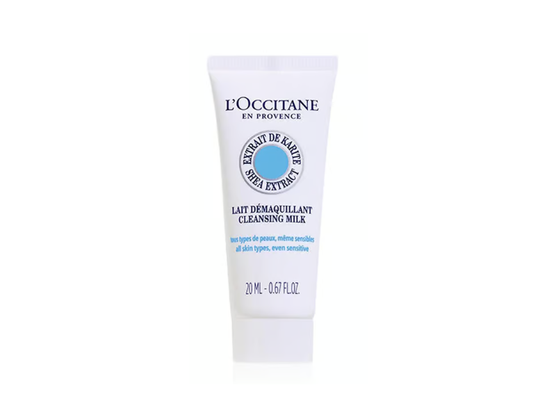 L'Occitane En Provence Cleansing Milk, Shea Extract, 0.67 fl oz/20 mL