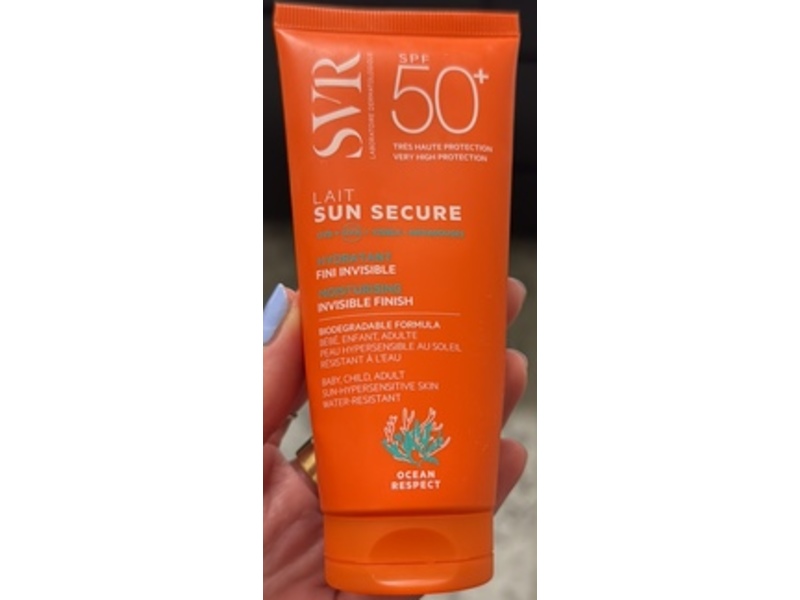 SVR Sun Secure Milk, SPF 50+, 3.4 fl oz/100 mL